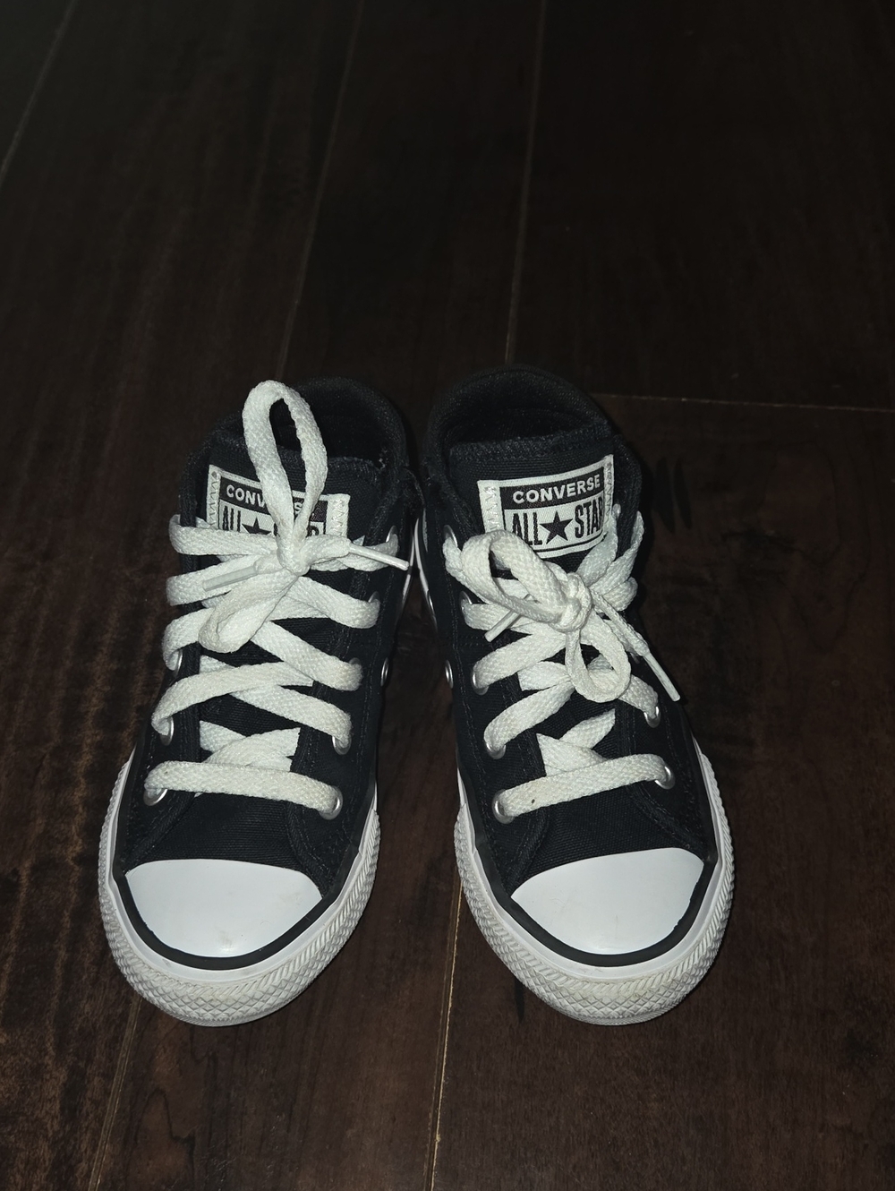Converse Kids Black and White Low-Top Sneakers